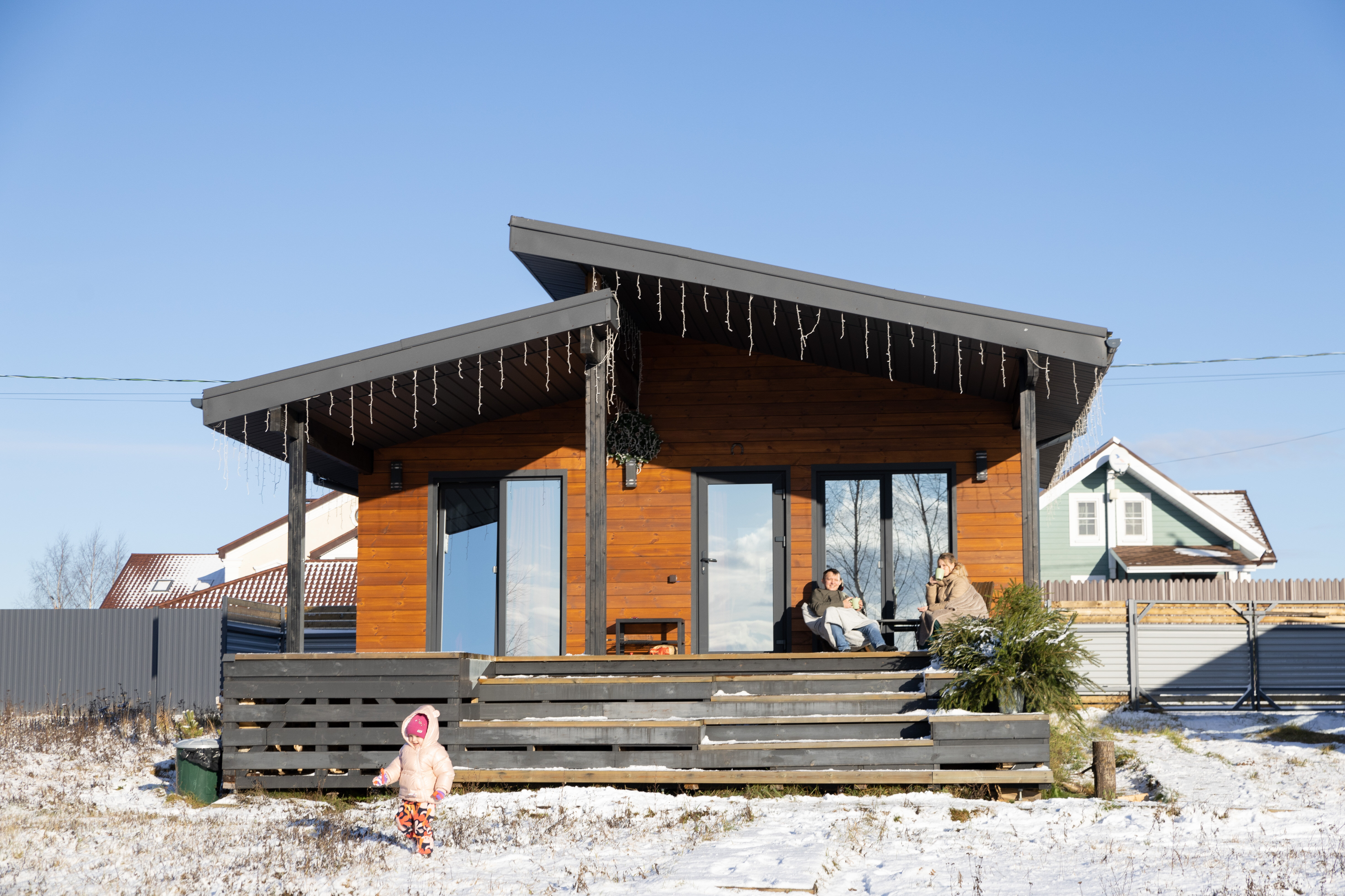 Фото Villa Riba новый дом с камином