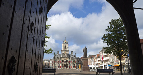 Внешний вид отеля Hotel de Koophandel в Делфте, фото 4