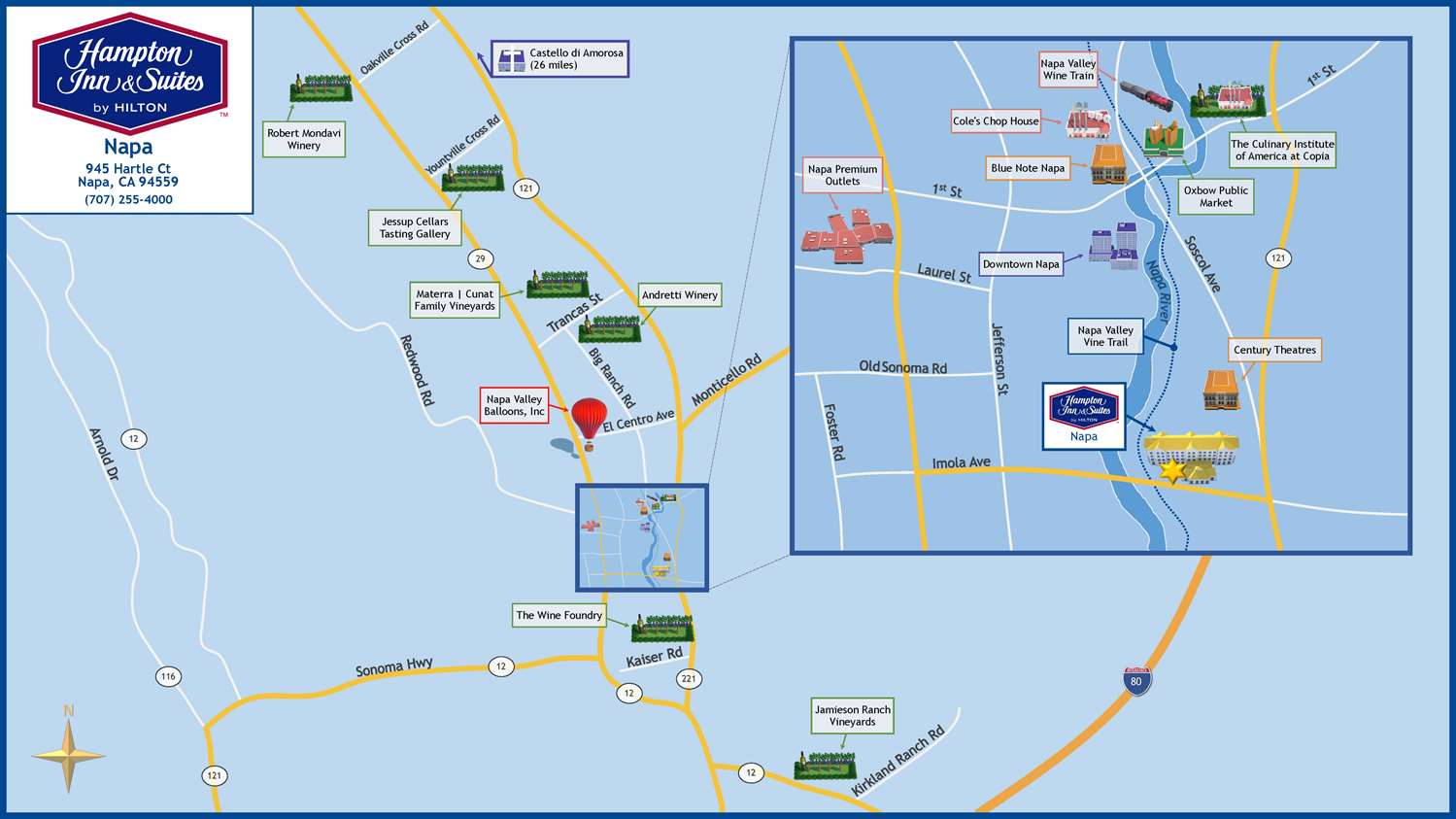 Фото Hampton Inn & Suites Napa