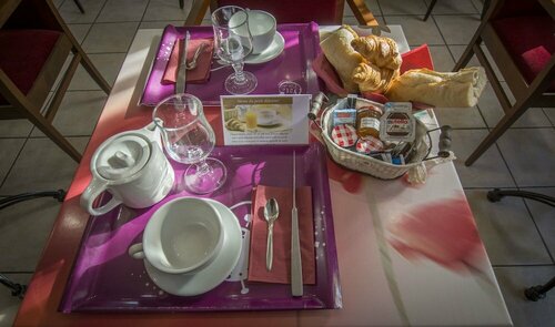 Гостиница Hôtel Restaurant Le Castel Fleuri в Бриньоле