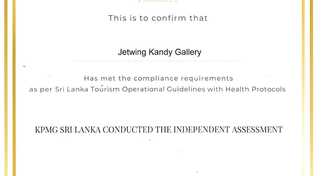 Фото Jetwing Kandy Gallery