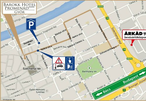 Гостиница Barokk Hotel Promenád Gyor в Дьёре