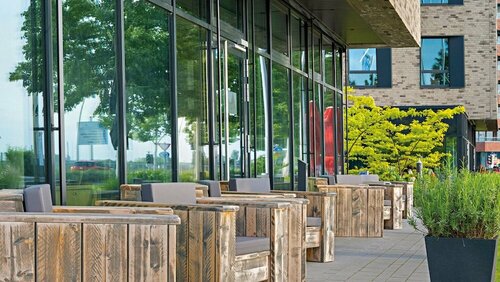Гостиница Hey Lou Hotel Monheim am Rhein в Лангенфельде