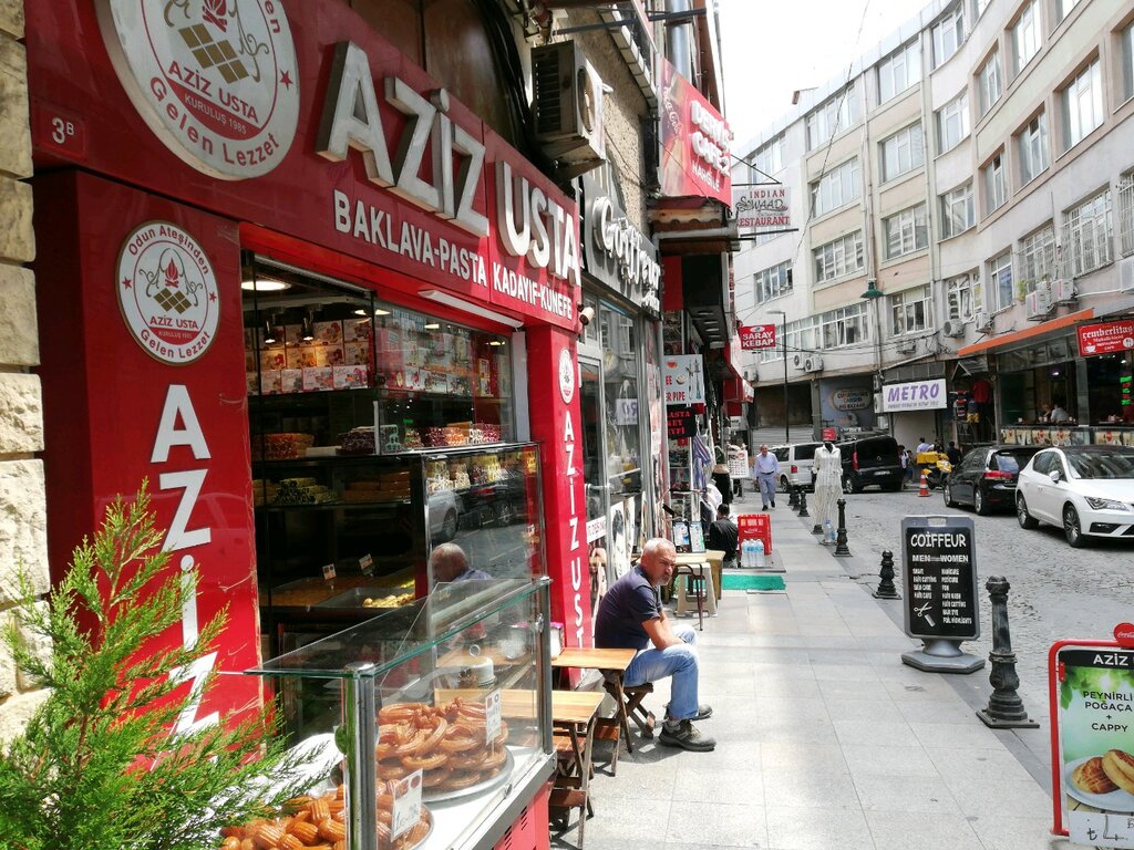 aziz usta baklava pasta kadayif kunefe pasta sekerleme ve tatli toptan satisi binbirdirek mah peykhane cad no 7 cemberlitas istanbul turkiye yandex haritalar