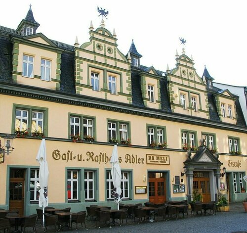 Гостиница Hotel Adler & x26; Eiscafe Aquila в Рудольштадте