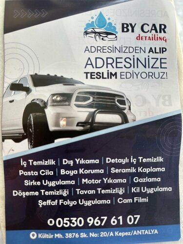 Bycar Detailing, oto yıkama, Antalya, Kepez, Kültür Mah., 3876 Sok