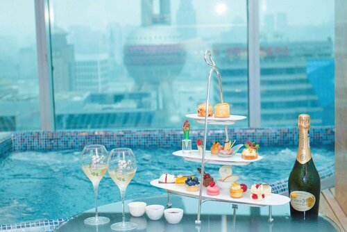 Внешний вид отеля Grand Kempinski Hotel Shanghai в Пудуне, фото 4