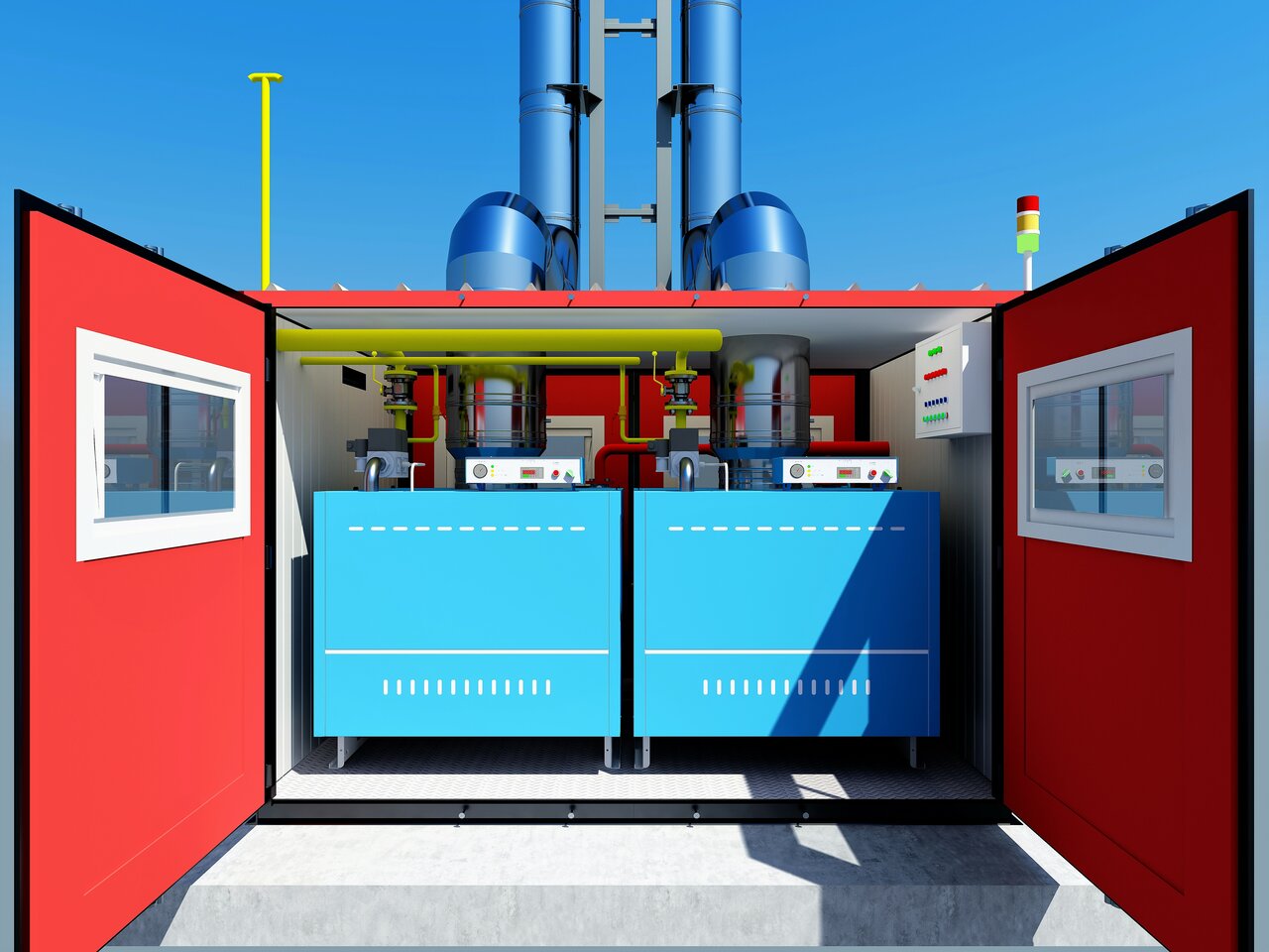 Газовый котел наружного размещения для частного дома