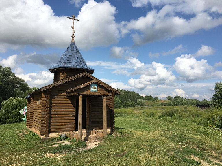 Chapel, memorial cross Часовня источника Явления Божией Матери, Nizhny Novgorod Oblast', photo
