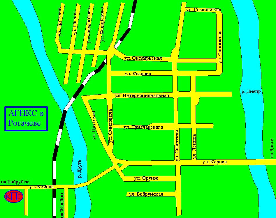 Карта рогачева с улицами и домами подробно