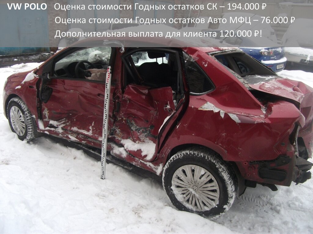 Оценка годных остатков автомобиля каско