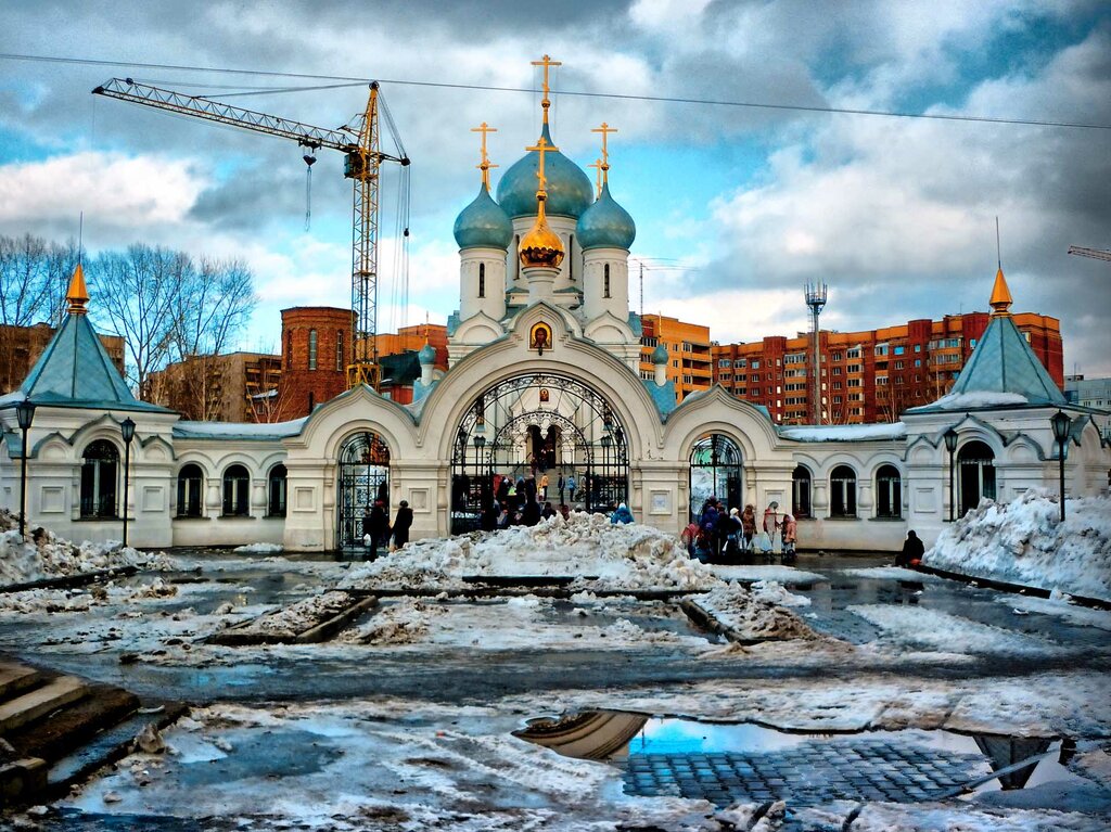 Ortodoks kiliseleri Znameniye Presvyatoy Bogoroditsy Church, Novosibirsk, foto