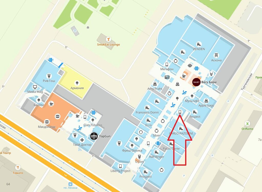 Гостиный двор магнитогорск карта магазинов