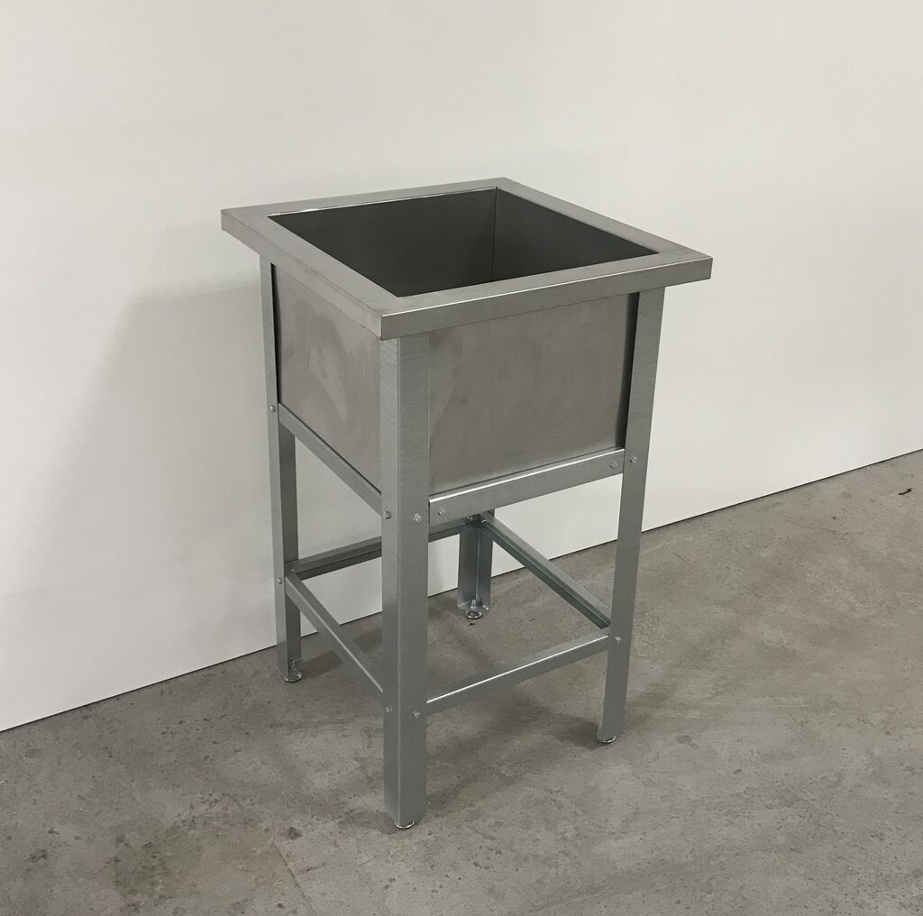 Ванна моечная односекционная всм 1 430 размером 530х530х870 мм