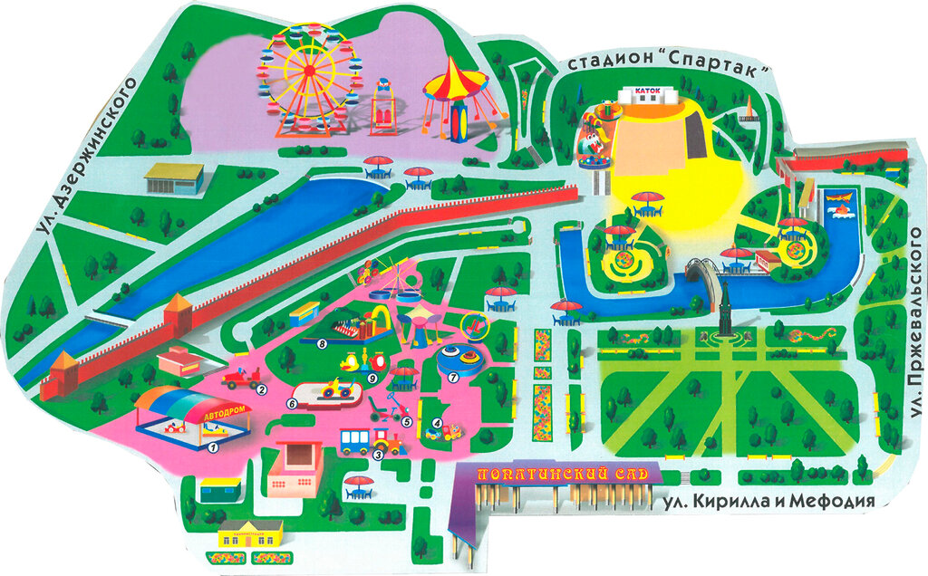 Карта рядовского парка смоленск