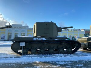 Тяжёлый танк КВ-2 образец 1940 г. (Свердловская область, Верхняя Пышма), памятник технике в Верхней Пышме