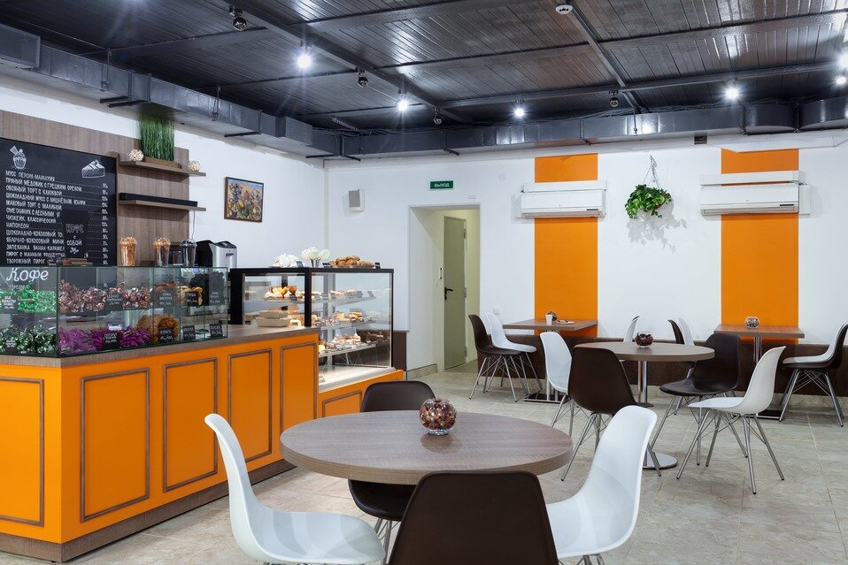 Кафе пончик на ножах после проекта