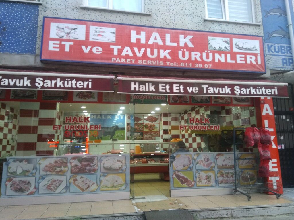 Halk Et ve Şarküteri, kasap, şarküteri, Mehmet Akif Mah., Ulubatlı