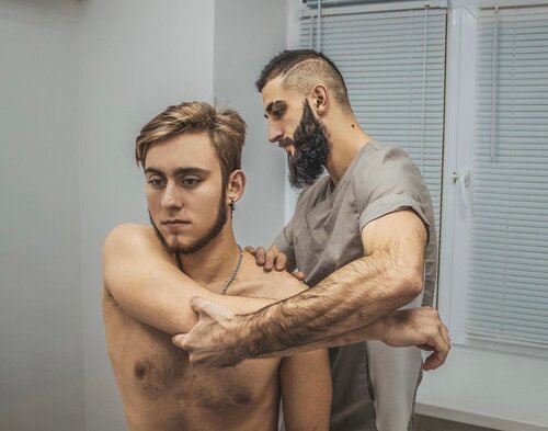 Массаж гей порно