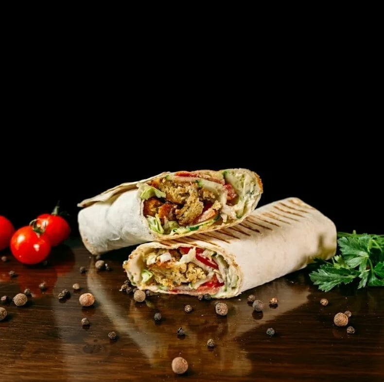 Баннер шаурмы с изображением баннер