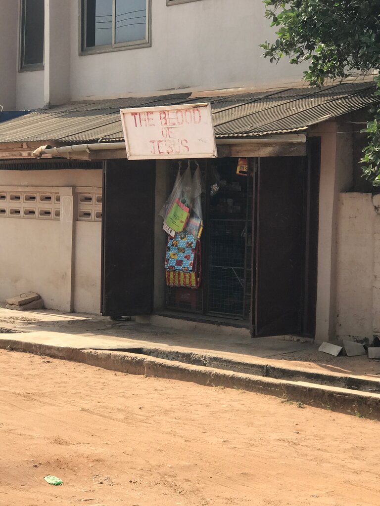 Grocery The blood of Jesus ent, Accra, photo