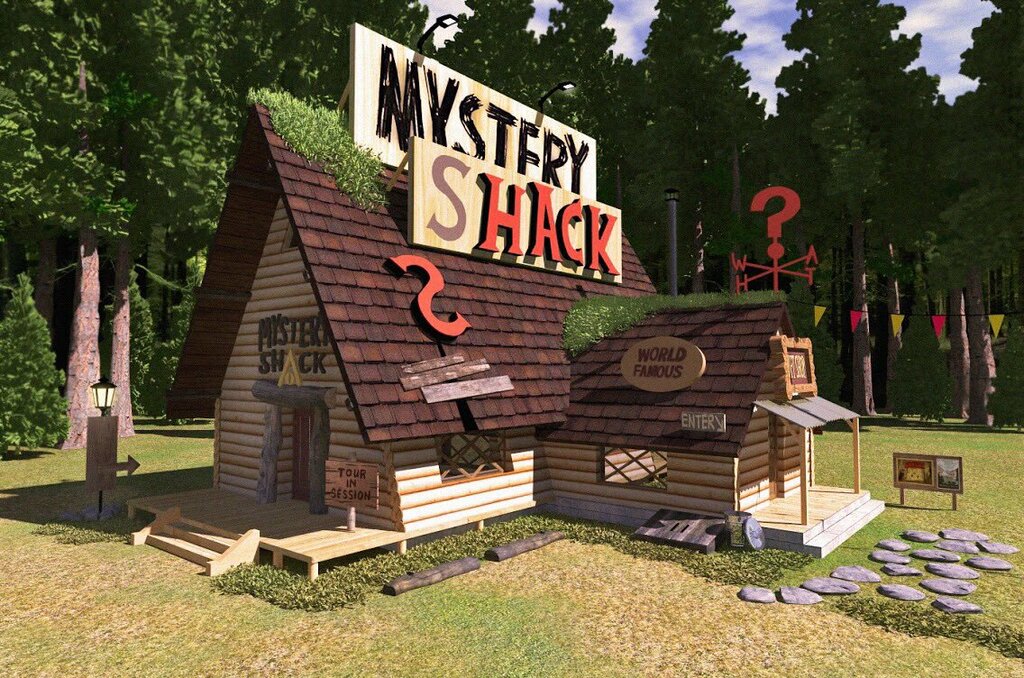 Гравити фолз карта в реальной жизни города