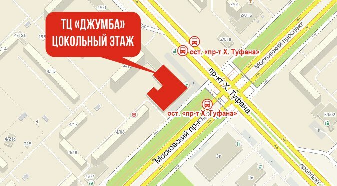 Остановка центр набережные челны карта