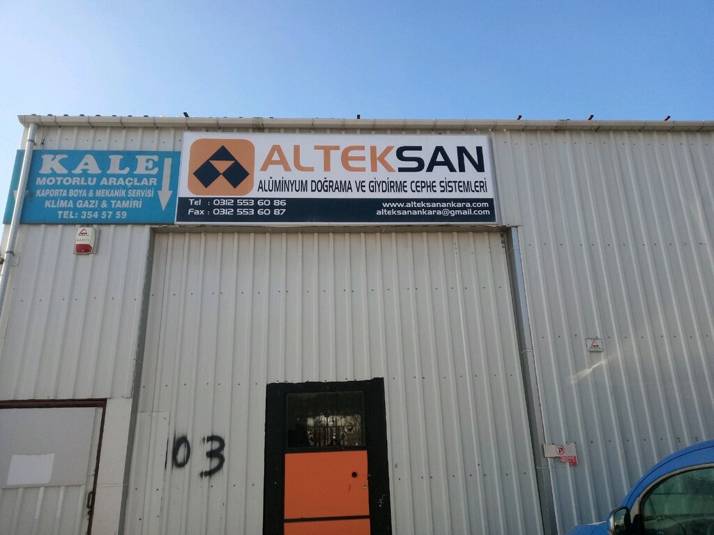 Aluminum, aluminum structures Alteksan Alüminyum, Ankara, photo