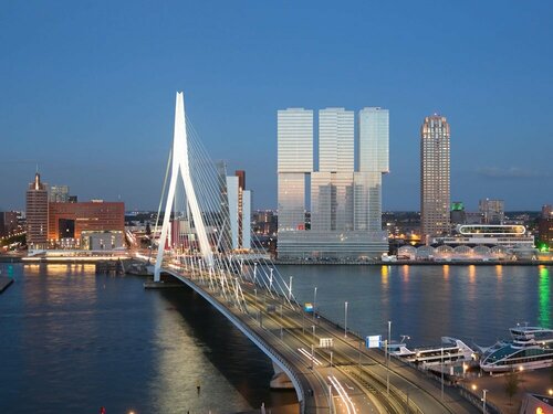 Внешний вид отеля Nhow Rotterdam Hotel в Роттердаме, фото 3