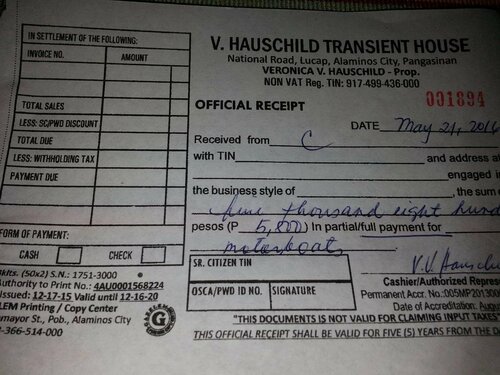 Гостиница V. Hauschild Transient House B в Провинции Пангасинан