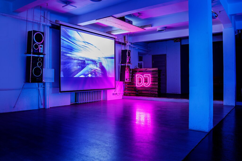 Стильный лофт с неоновой подсветкой и верандой на крыше № 4192 Bash Today