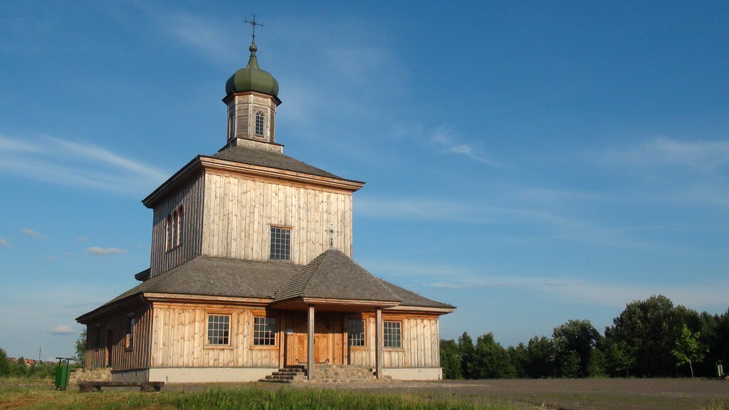Католический храм Свято-Преображенская церковь из деревни Барань, Минская область, фото