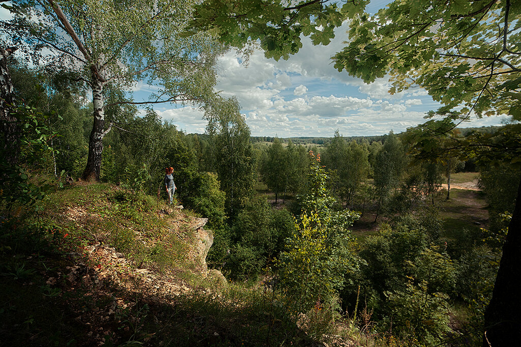 Landmark, attraction Скальные обнажения известняков в долине реки Осётр, Tula Oblast, photo