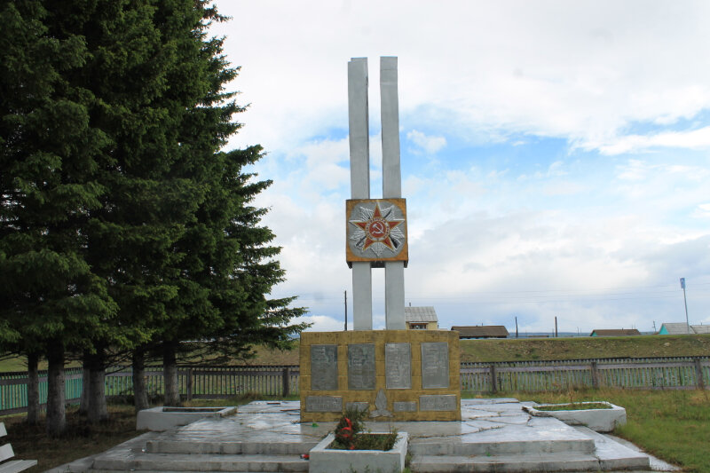 Monument, memorial Памятник-стела воинам-землякам, погибшим на фронтах Великой Отечественной войны, Republic of Buryatia, photo