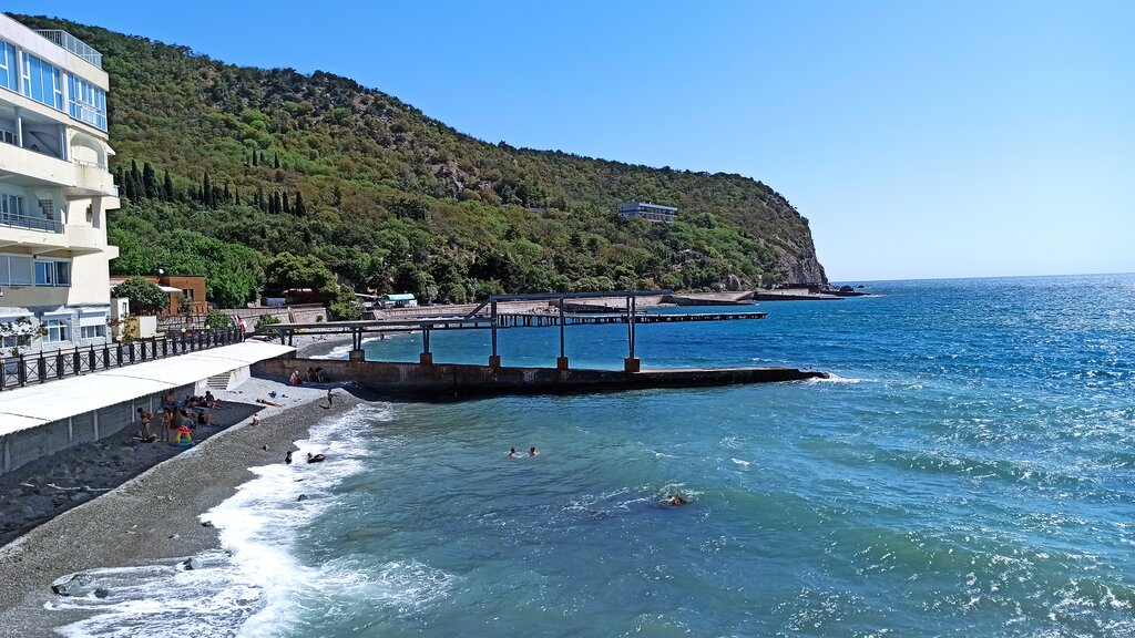 Jetty Nikitskiy Botanical Garden Pier, Republic of Crimea, photo