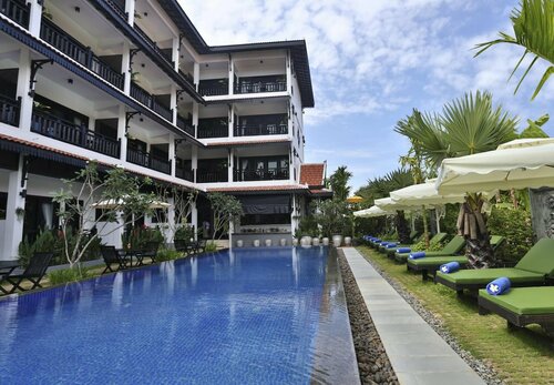 Внешний вид отеля Khmer Mansion Boutique Hotel в Сиемреапе, фото 1