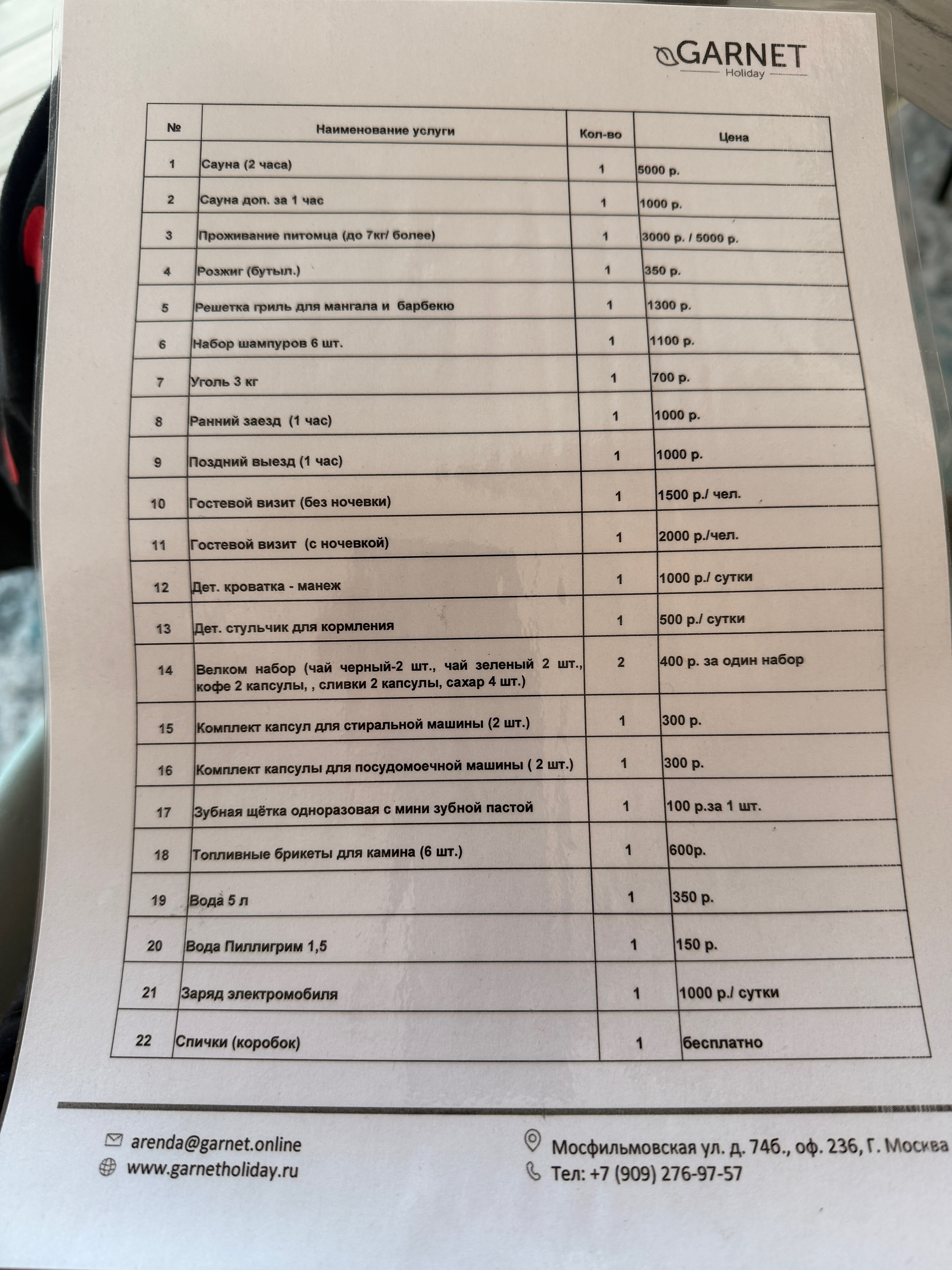 Фото Garnet Holiday Мир