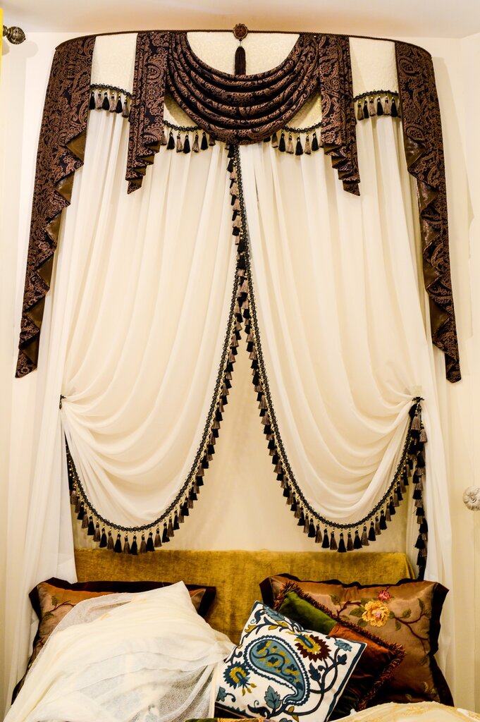 Curtains, curtain rods Black and White, Dushanbe, photo