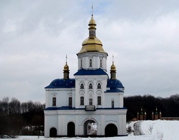 Orthodox church Sofroniyevo-Molchenskaya Rozhdestva Presvyatoy Bogoroditsy Pecherskaya pustyn, muzhskoy monastyr, Sumi District, photo