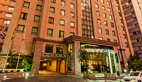 Внешний вид отеля Full Jazz by Slaviero Hotéis в Куритибе, фото 1