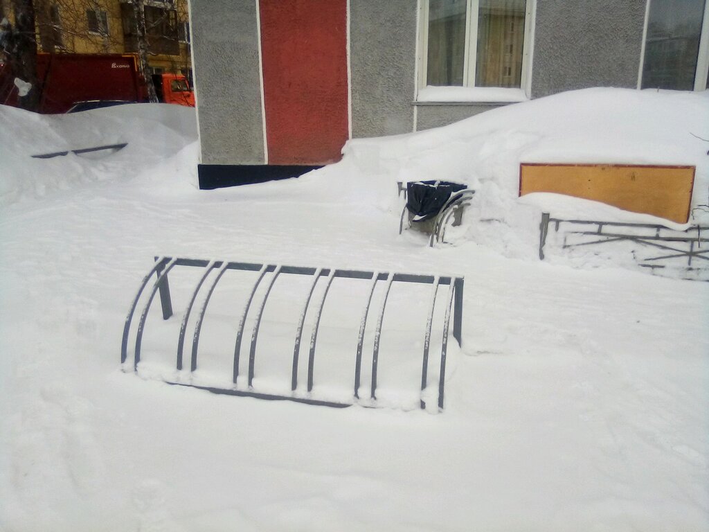 Bicycle parking Bicycle parking, Barnaul, photo