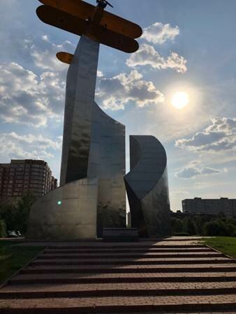 Monument to technology Самолëт По-2 - памятник подвигу лётчиков Мытищинского аэроклуба, Mytischi, photo