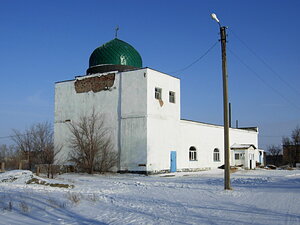 Мечеть поселка Актау (Qaraǵandy oblysy, Temirtaý qalalyq ákimdigi, Settlement of Aktau, 8-shi oram), mosque