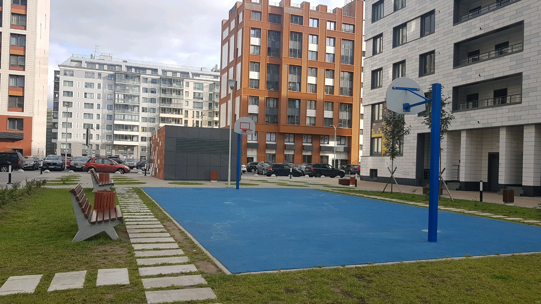 Баскетбольные площадки спб на улице карта