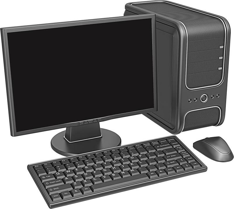 Картинка компьютера на прозрачном фоне