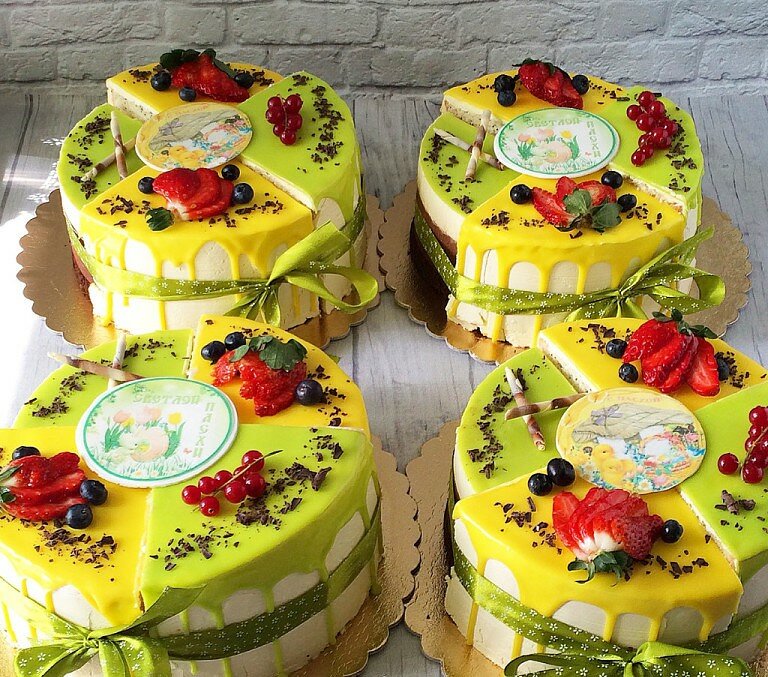 Четвертинки тортов картинки