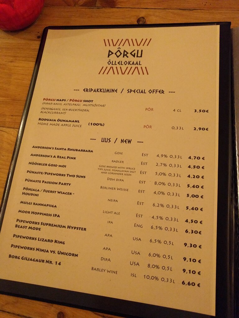Restaurant Porgu, Tallinn, photo
