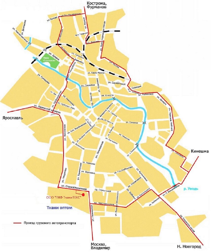 Карта г иваново с улицами и номерами домов онлайн