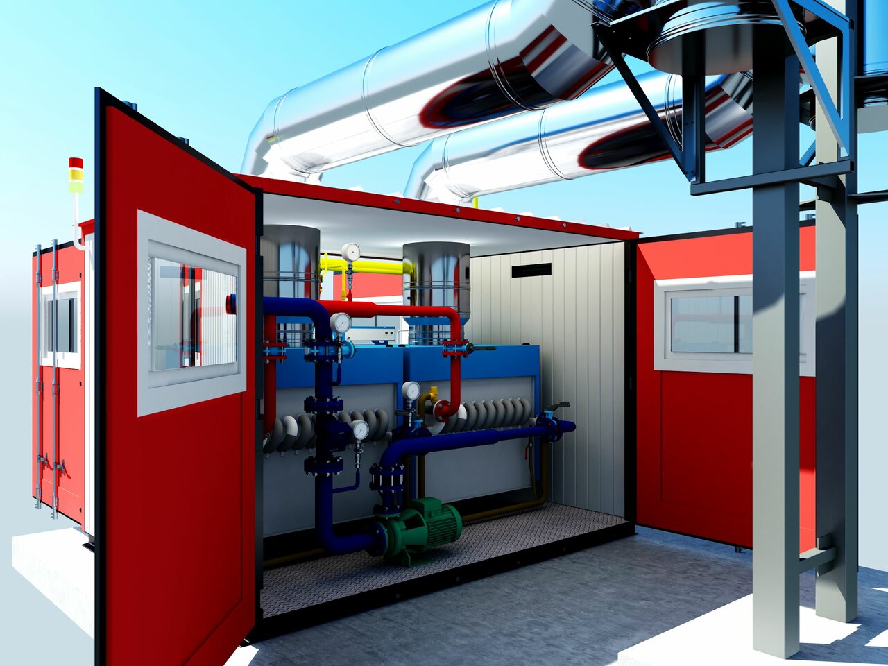 Газовый котел наружного размещения для частного дома