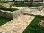 Prirodny kamen (Sovetskaya Street, 43), trabajos de construcción y acabado